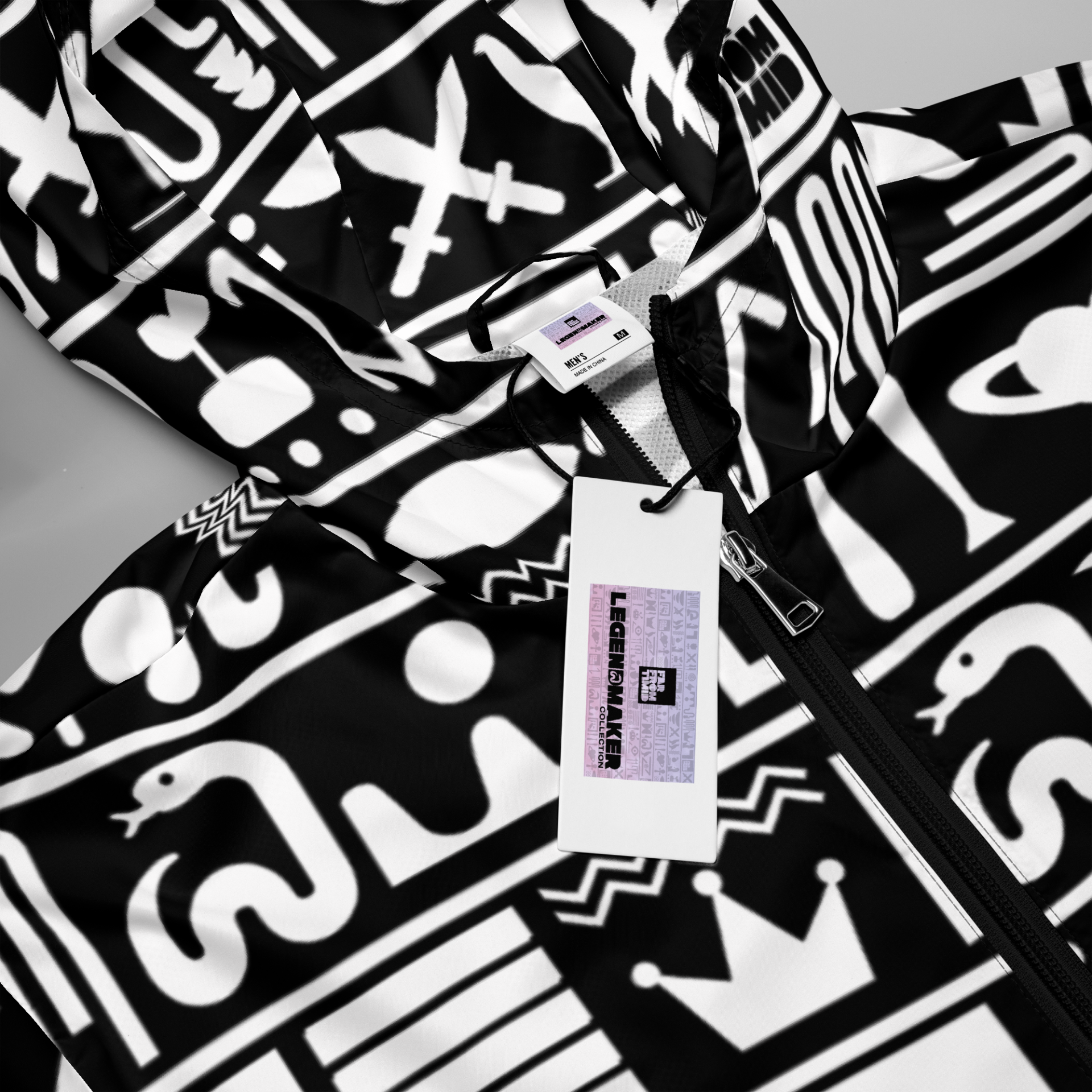MEN'S HIEROGLYPHIC WINDBREAKER