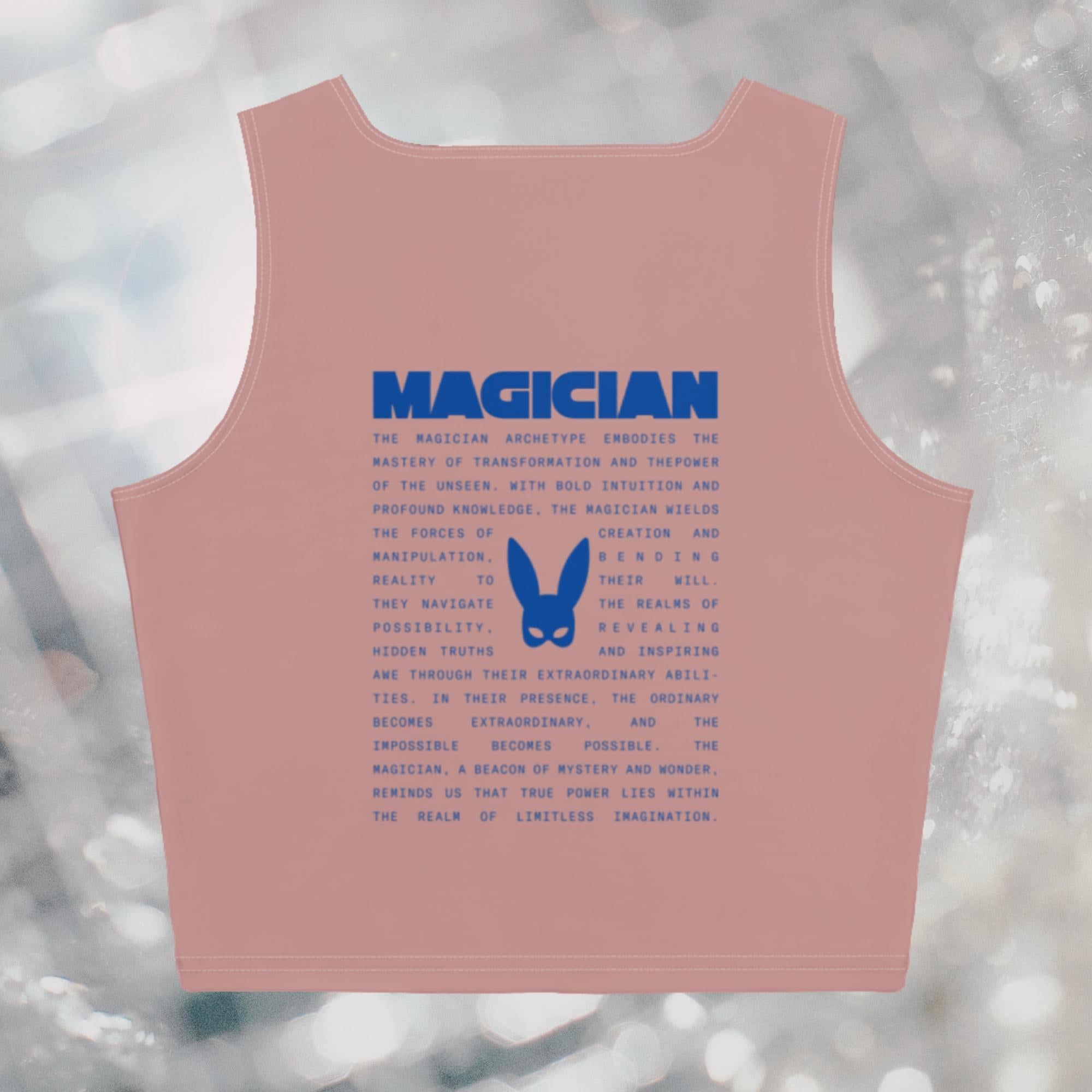 MAGICIAN ICON SLEEVELESS CROP TOP - CAVIAR/WINE