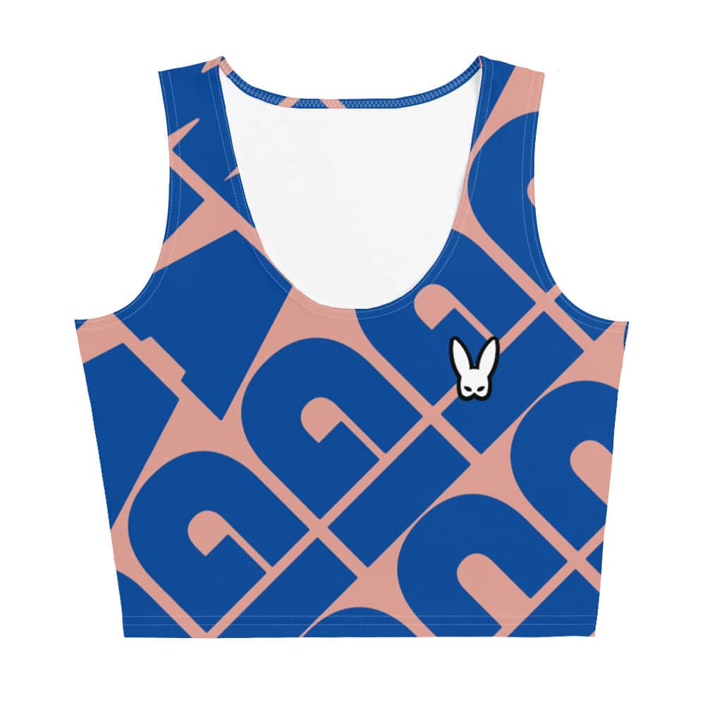 MAGICIAN EXPRESSION SLEEVELESS CROP TOP - BLUE/MAUVE