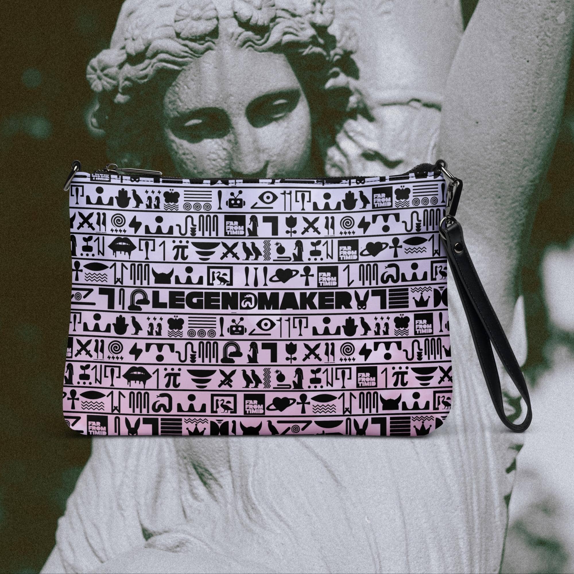 LEGENDMAKER CROSSBODY BAG - BLACK/WHITE