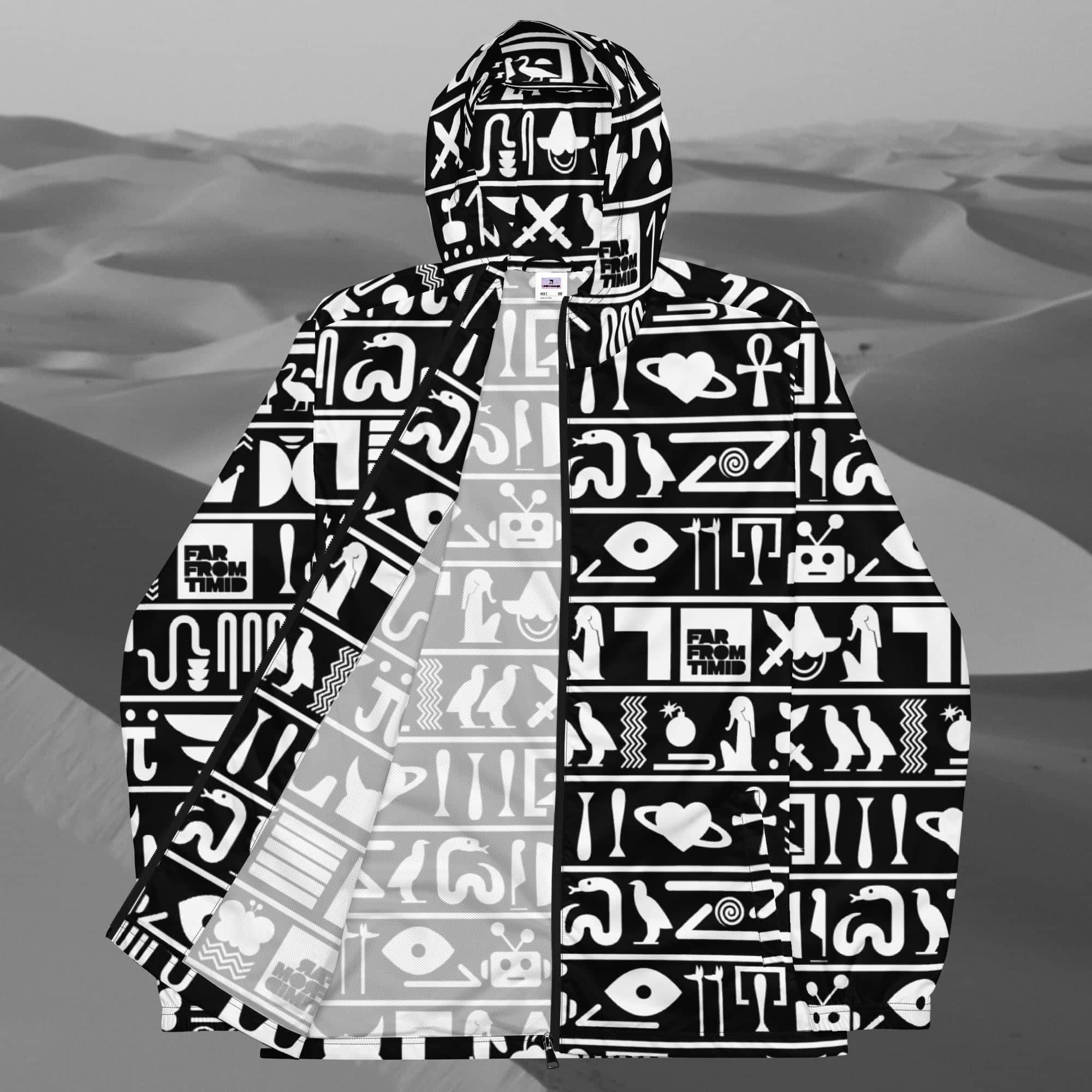 MEN'S HIEROGLYPHIC WINDBREAKER