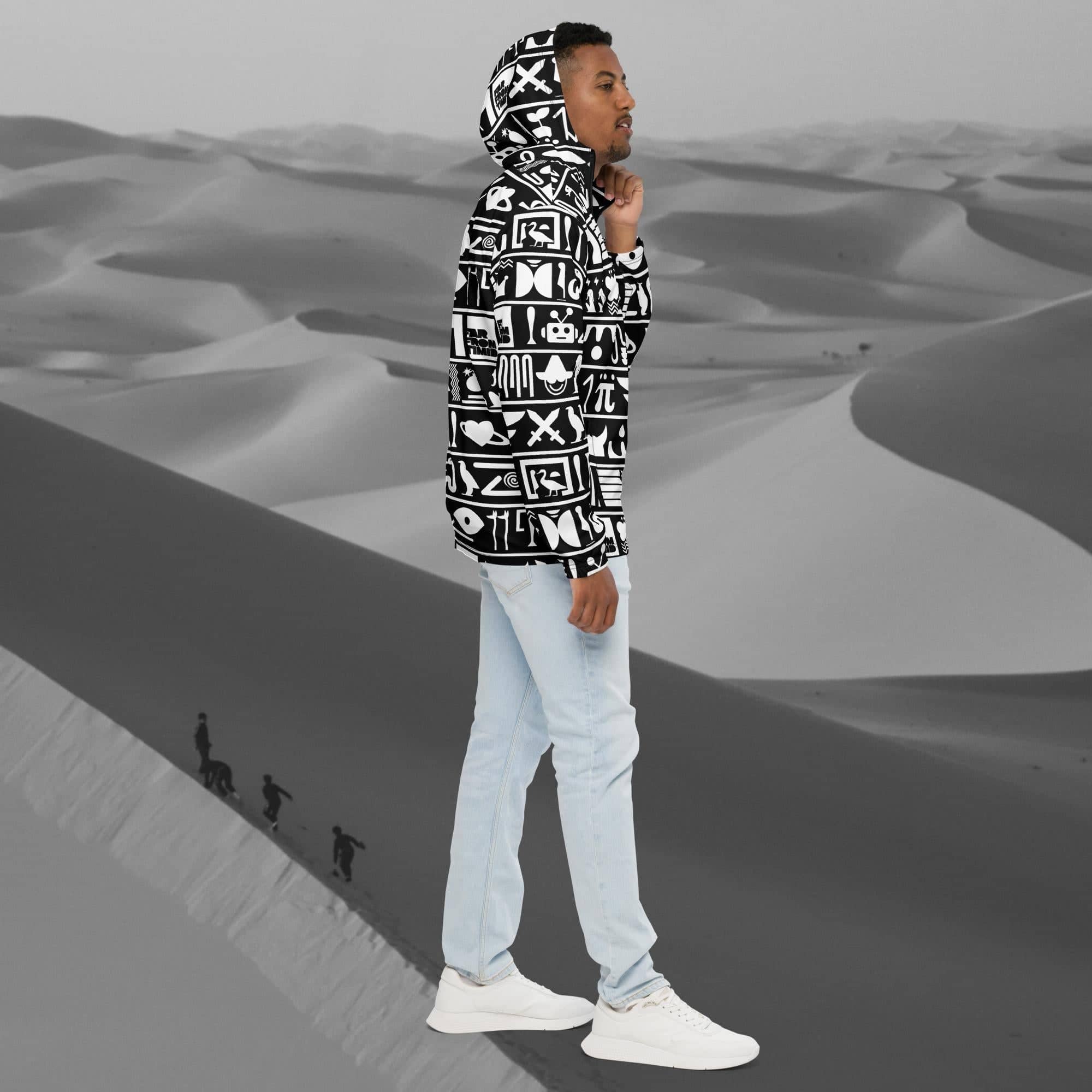 MEN'S HIEROGLYPHIC WINDBREAKER