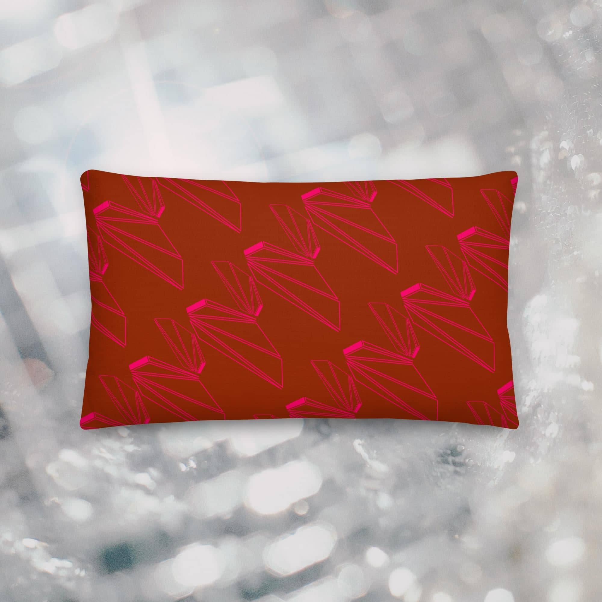 MAGICIAN BEVEL PILLOW - CAVIAR/WINE