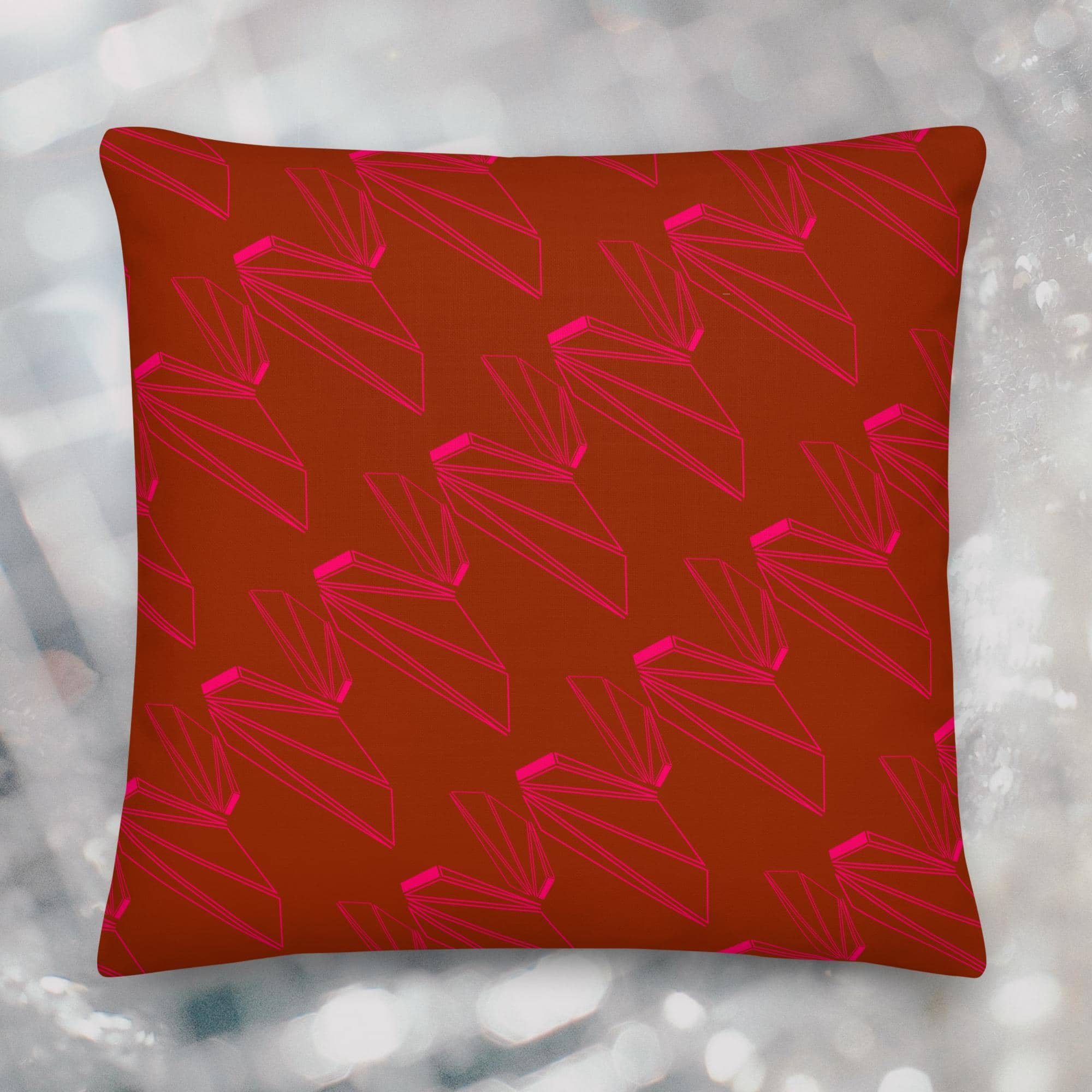 MAGICIAN BEVEL PILLOW - CAVIAR/WINE