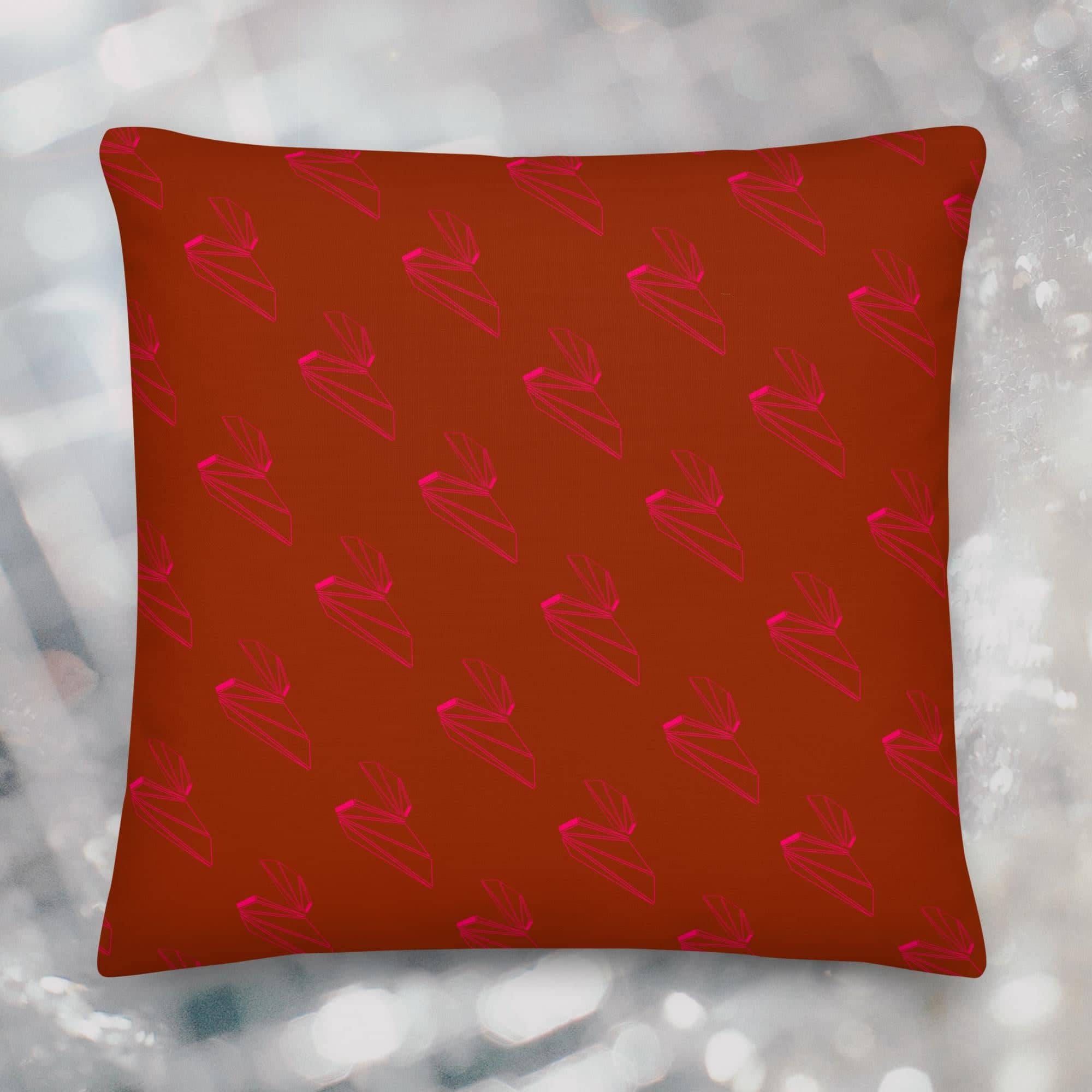MAGICIAN BEVEL PILLOW - CAVIAR/WINE