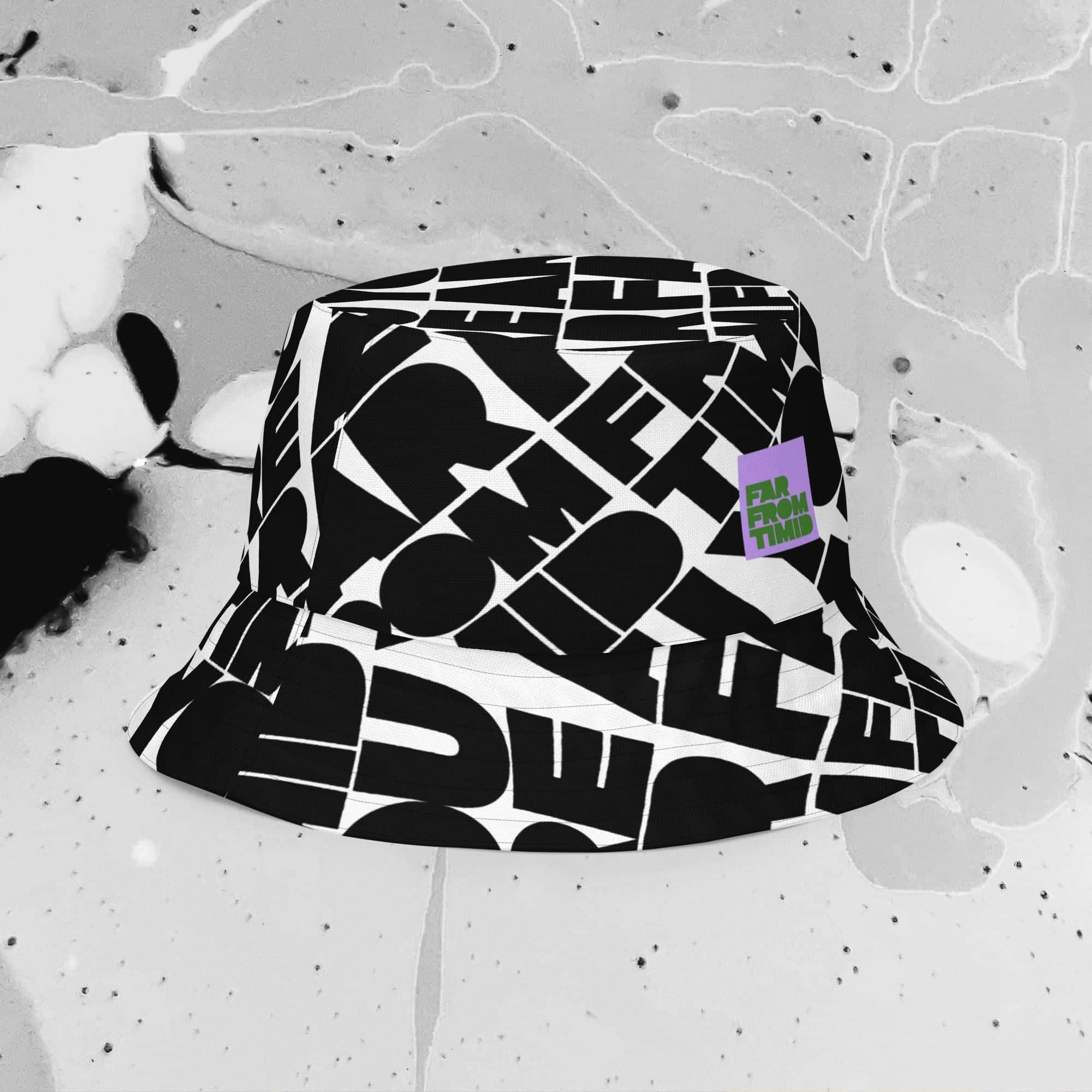 CREATOR EXPRESSION BUCKET HAT - EMERALD/LAVENDER