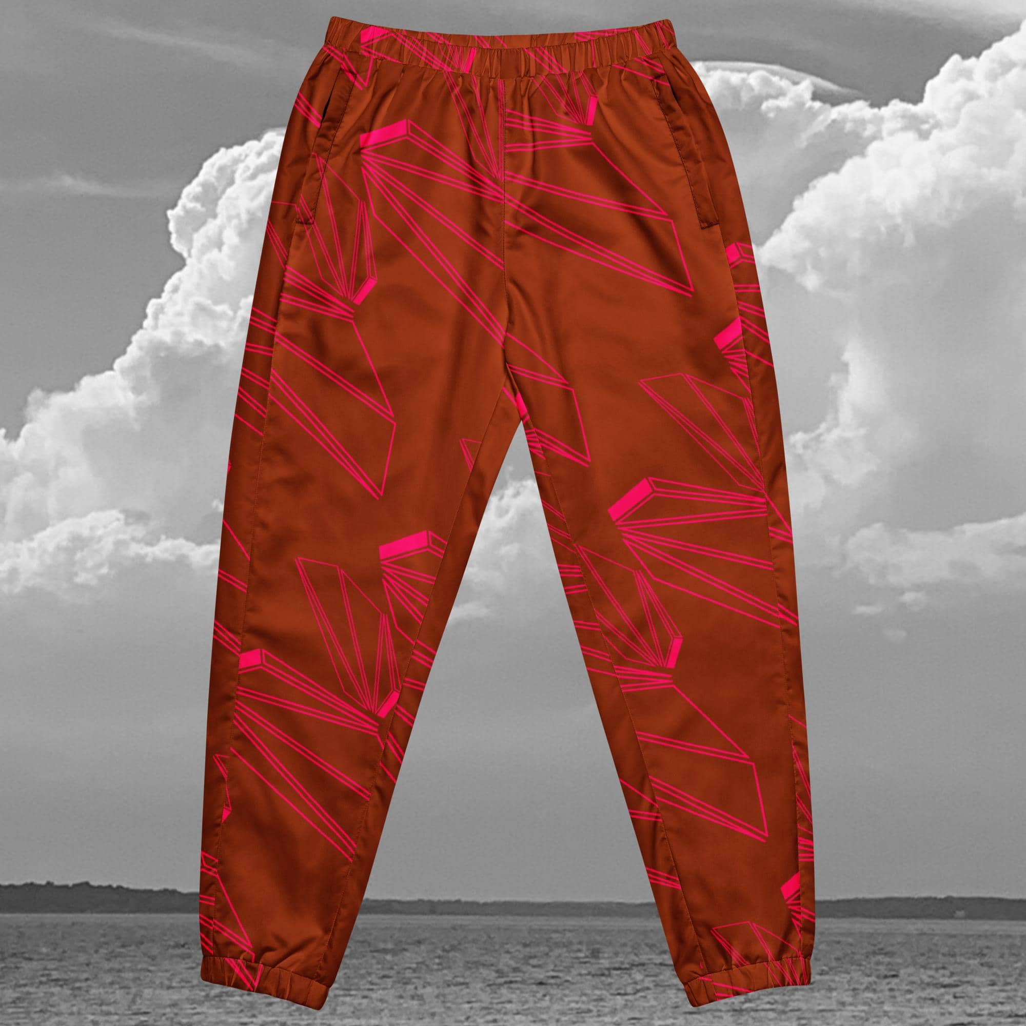 WOMEN'S MAGICIAN BEVEL TRACK PANTS - CAVIAR/WINE