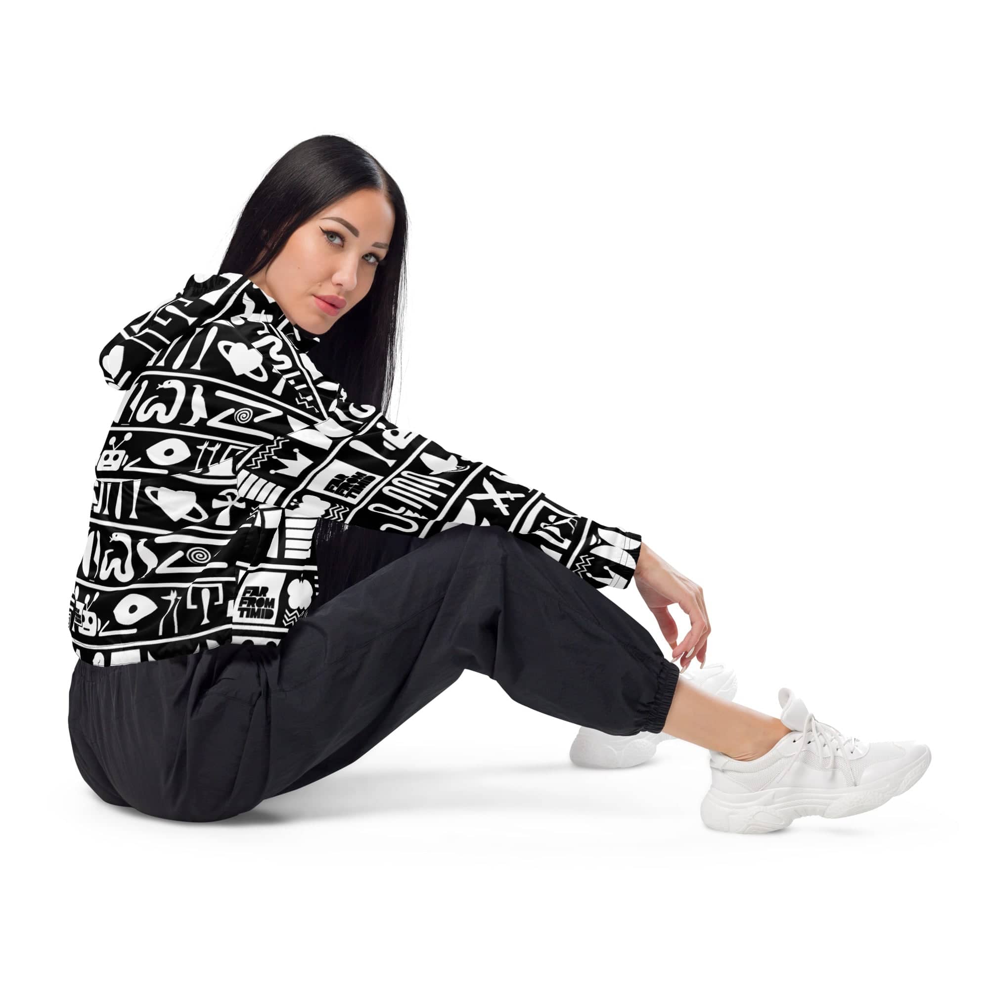 WOMEN’S HIEROGLYPHIC WINDBREAKER