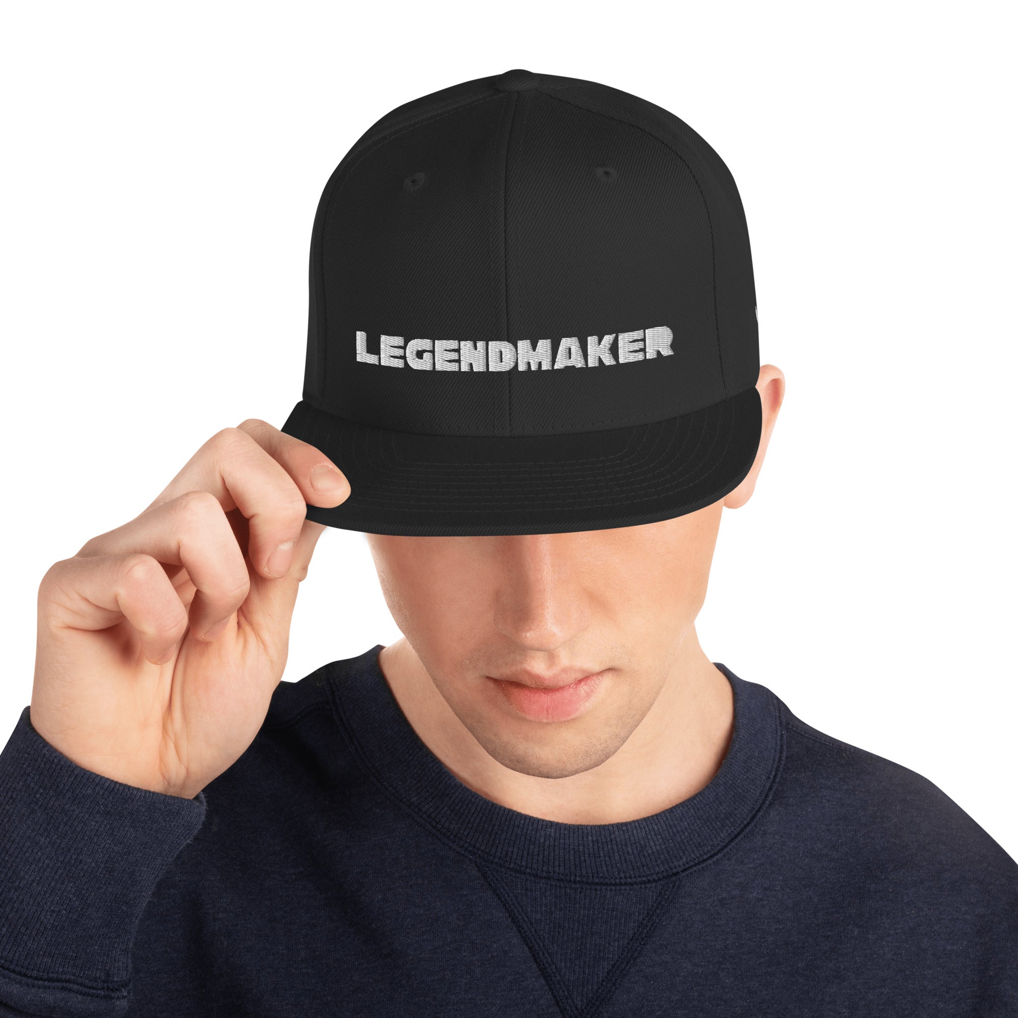 LEGEND EMBROIDERED SNAKE SNAPBACK HAT - Far From Timid