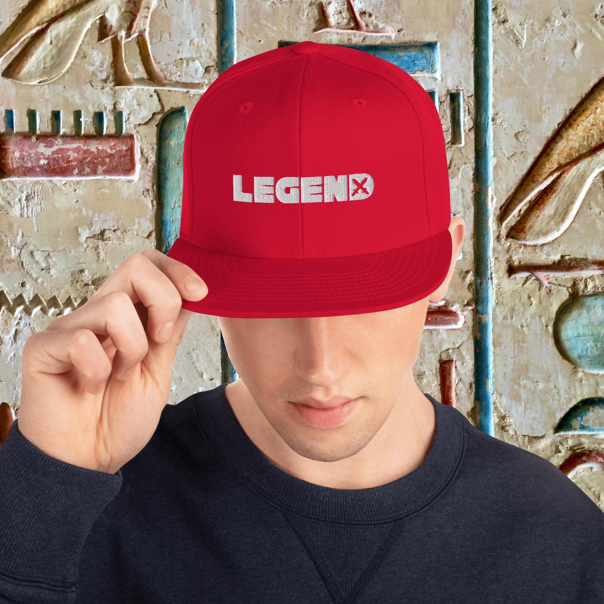 LEGEND EMBROIDERED SWORD SNAPBACK HAT