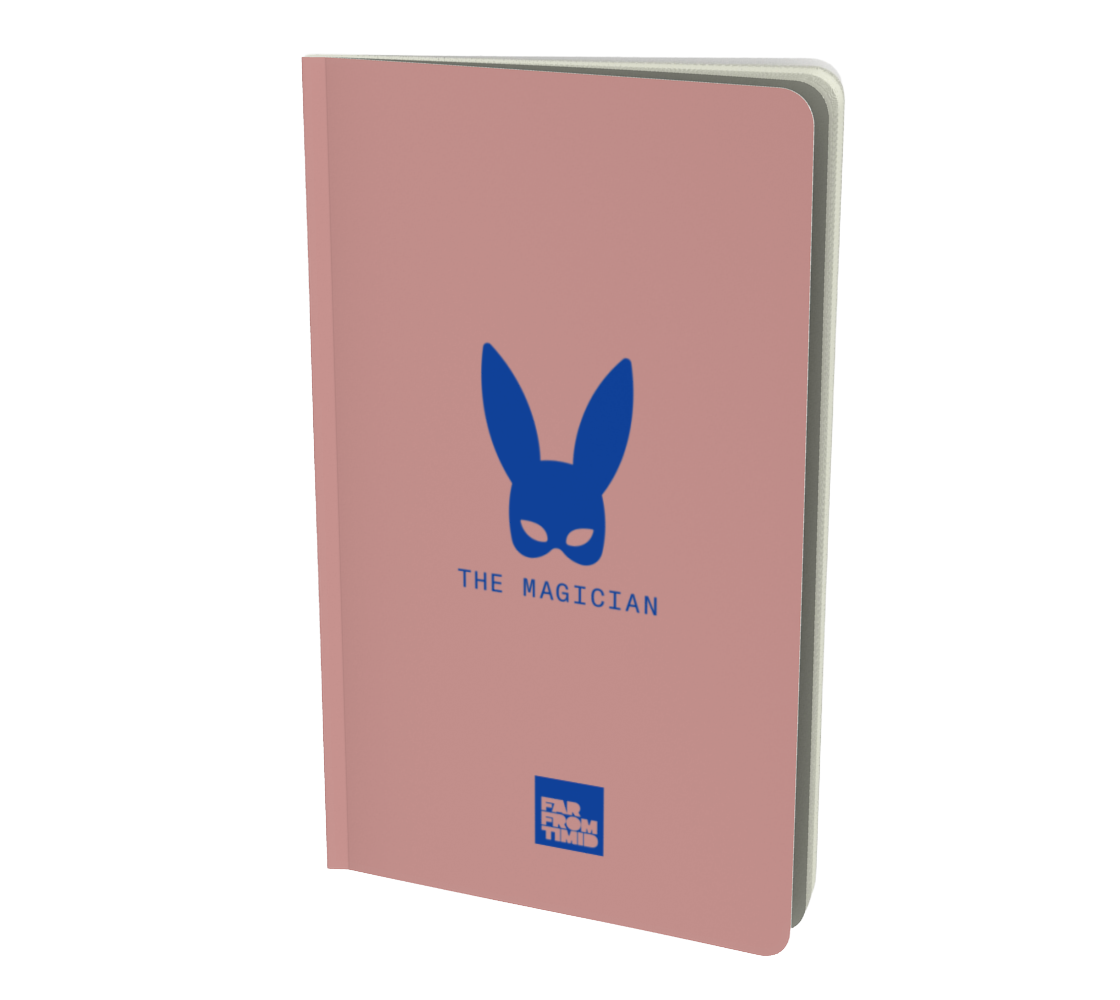 Magician Unlined Journal - Mauve/Blue - Far From Timid