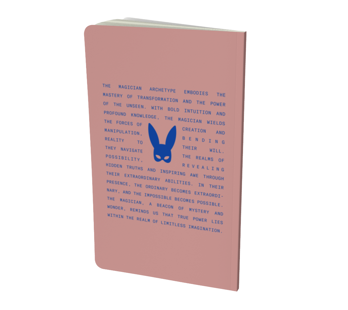 Magician Unlined Journal - Mauve/Blue - Far From Timid