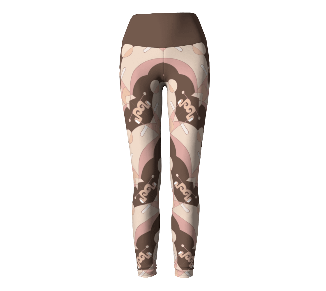 Catalyst Waisted Eco Leggings - Beige - Far From Timid