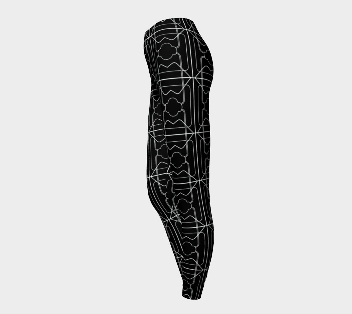 Muse Eco Leggings - Black/White - Far From Timid comfy and with a graphic pattern