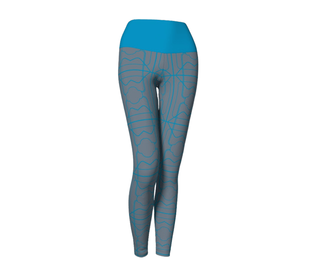 Muse Waisted Eco Leggings - Electric Blue - Far From Timid