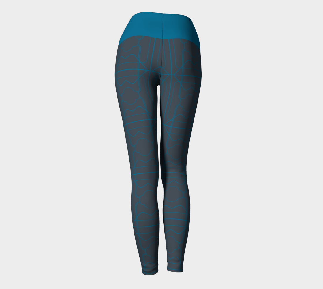Muse Waisted Eco Leggings - Electric Blue - Far From Timid