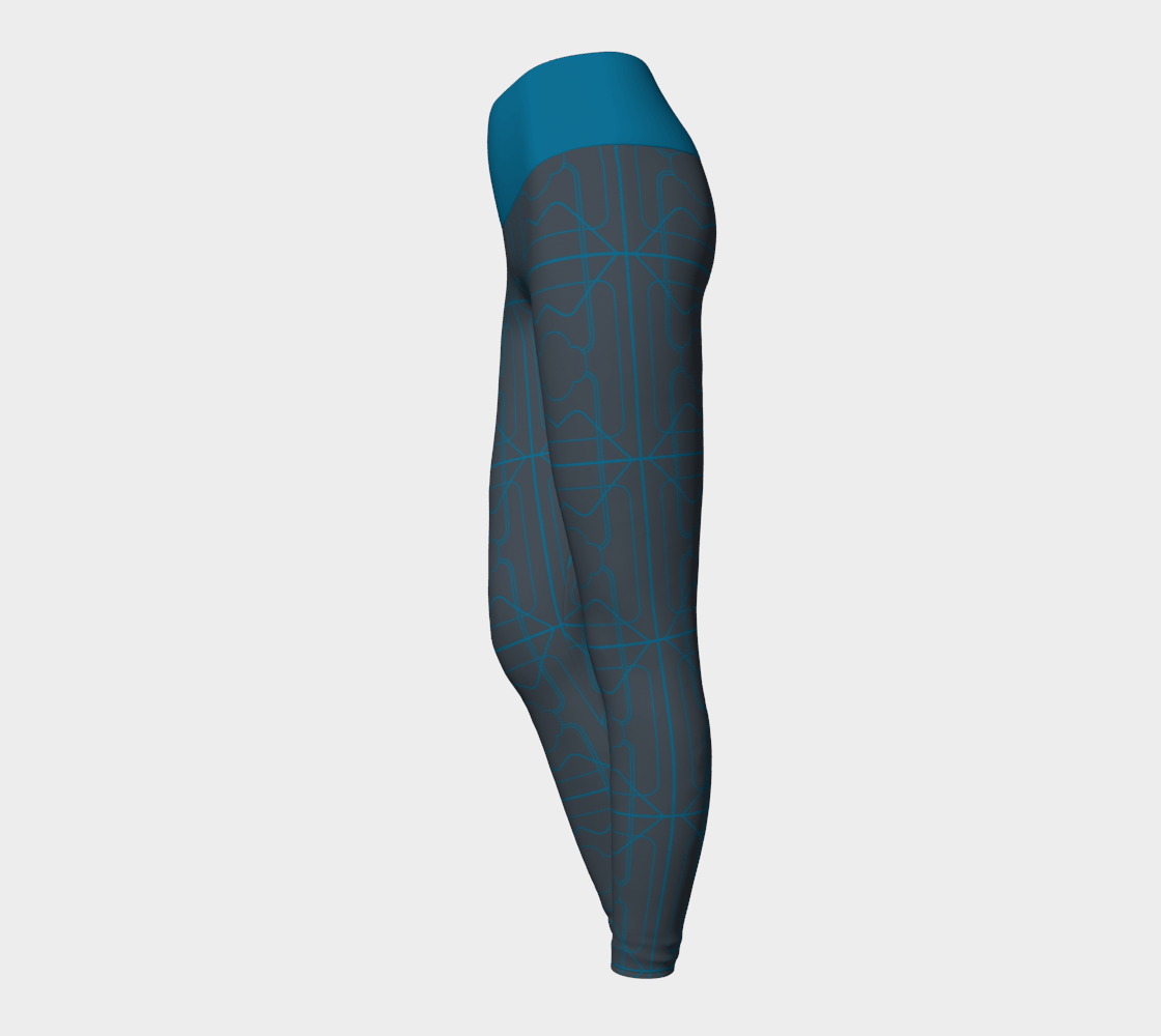 Muse Waisted Eco Leggings - Electric Blue - Far From Timid