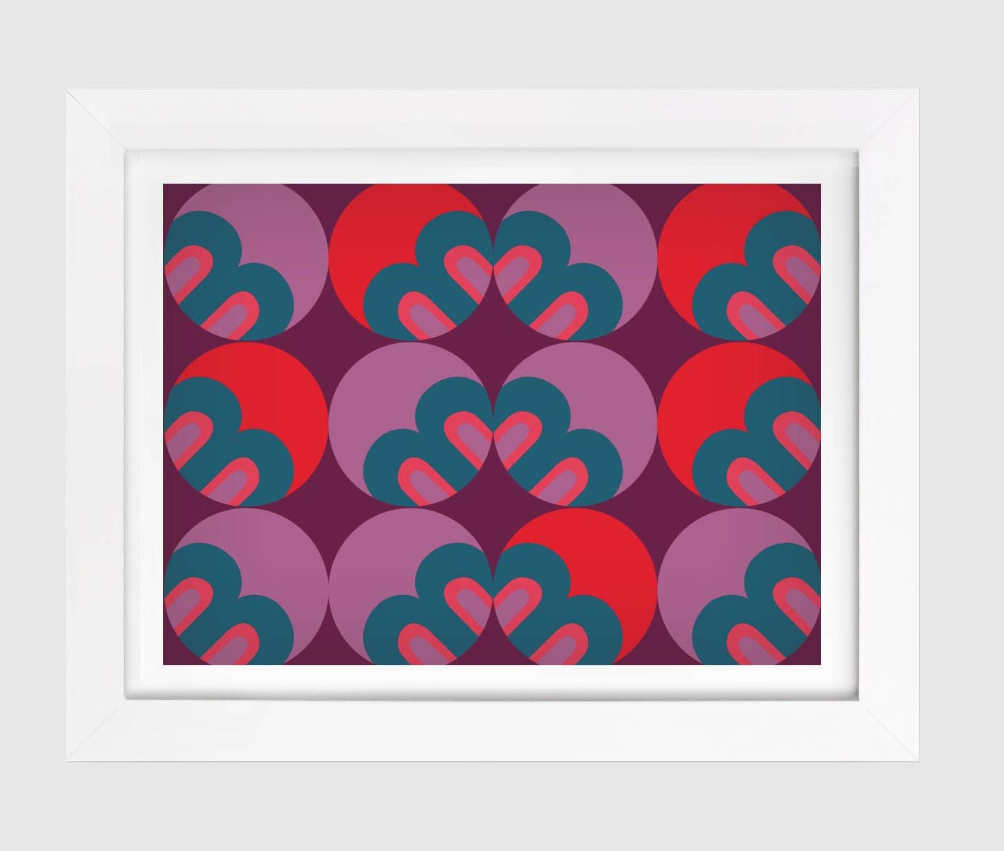 Visionary Archival Print - Purple/Red - Far From Timid
