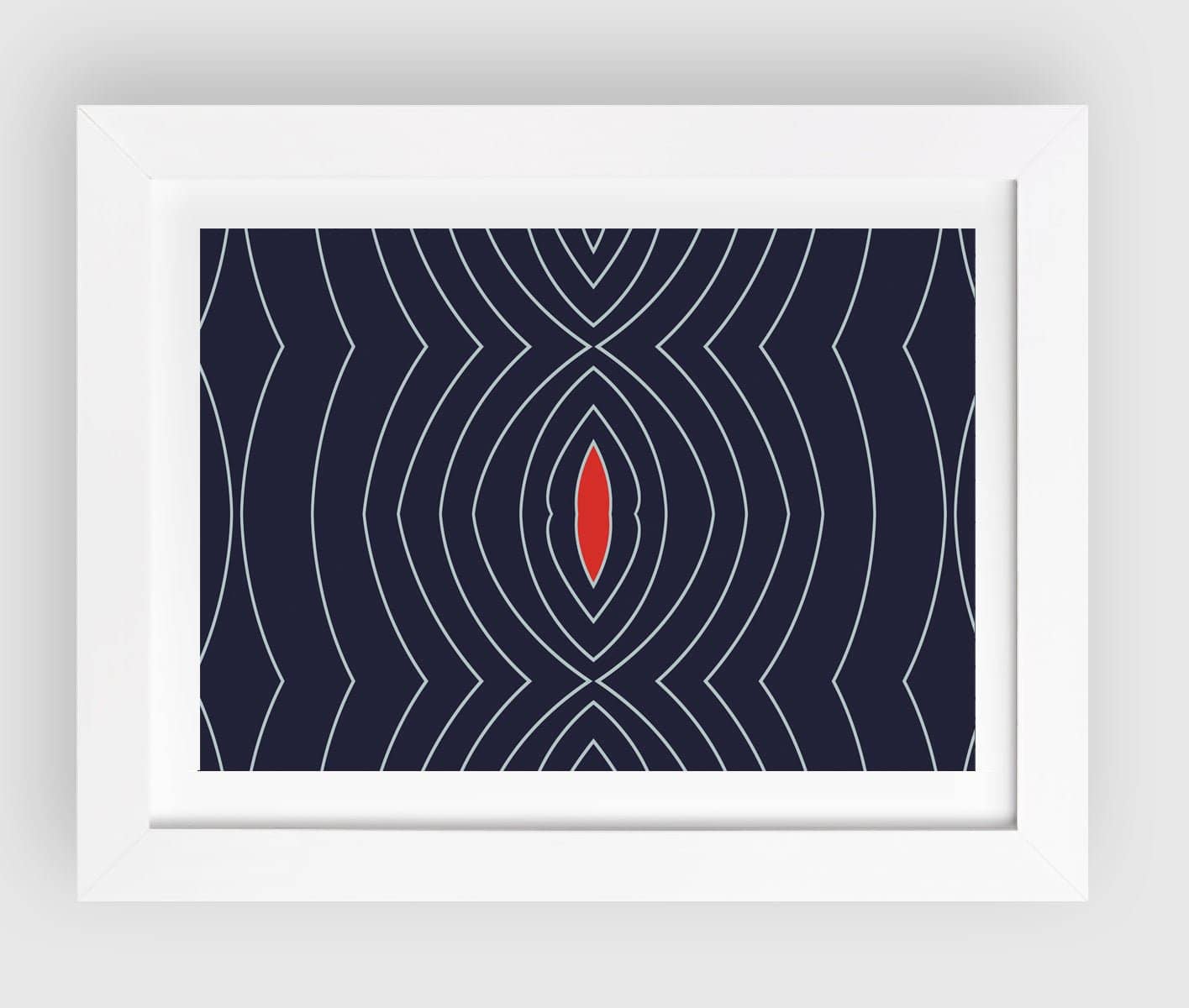 So Fine Luxurious Print - Saving Grace - Dark Blue - 24" x 30" inches - Far From Timid