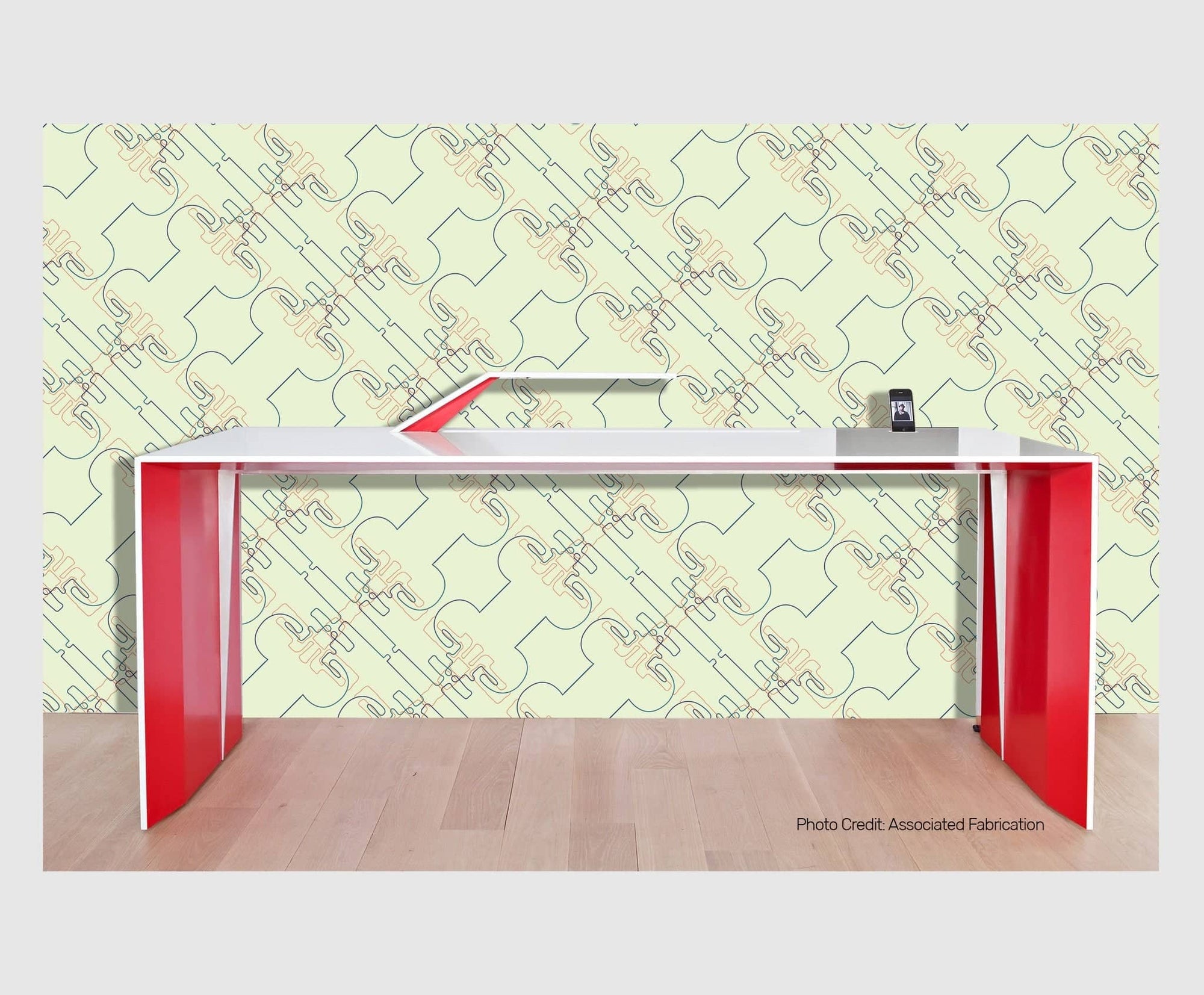 So Fine Luxurious  Wallpaper - Kung Fu Move - Beige/Navy - Far From Timid
