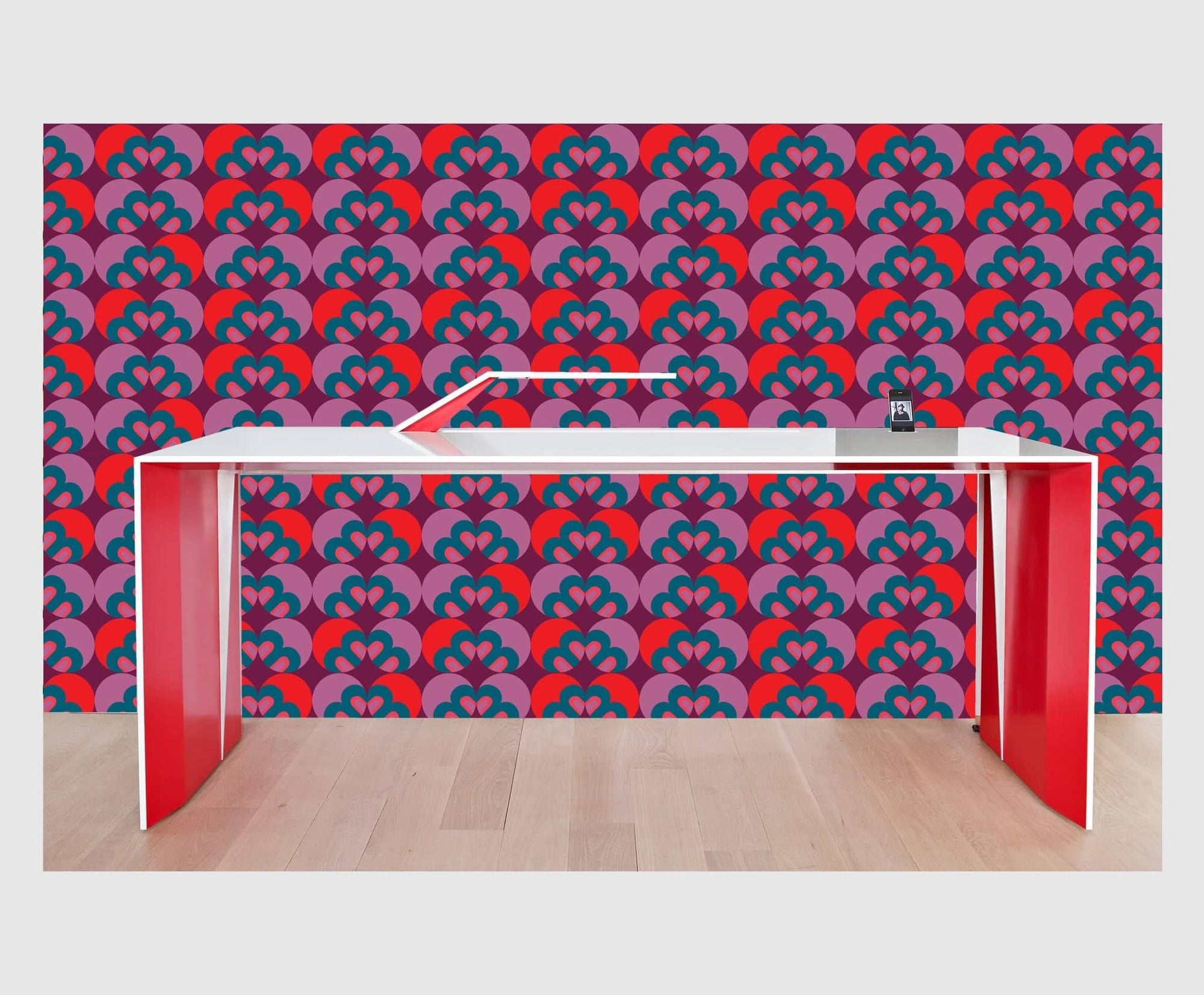 So Fine Luxurious  Wallpaper - Neural Pinball Traffic - Eggplant - Far From Timid