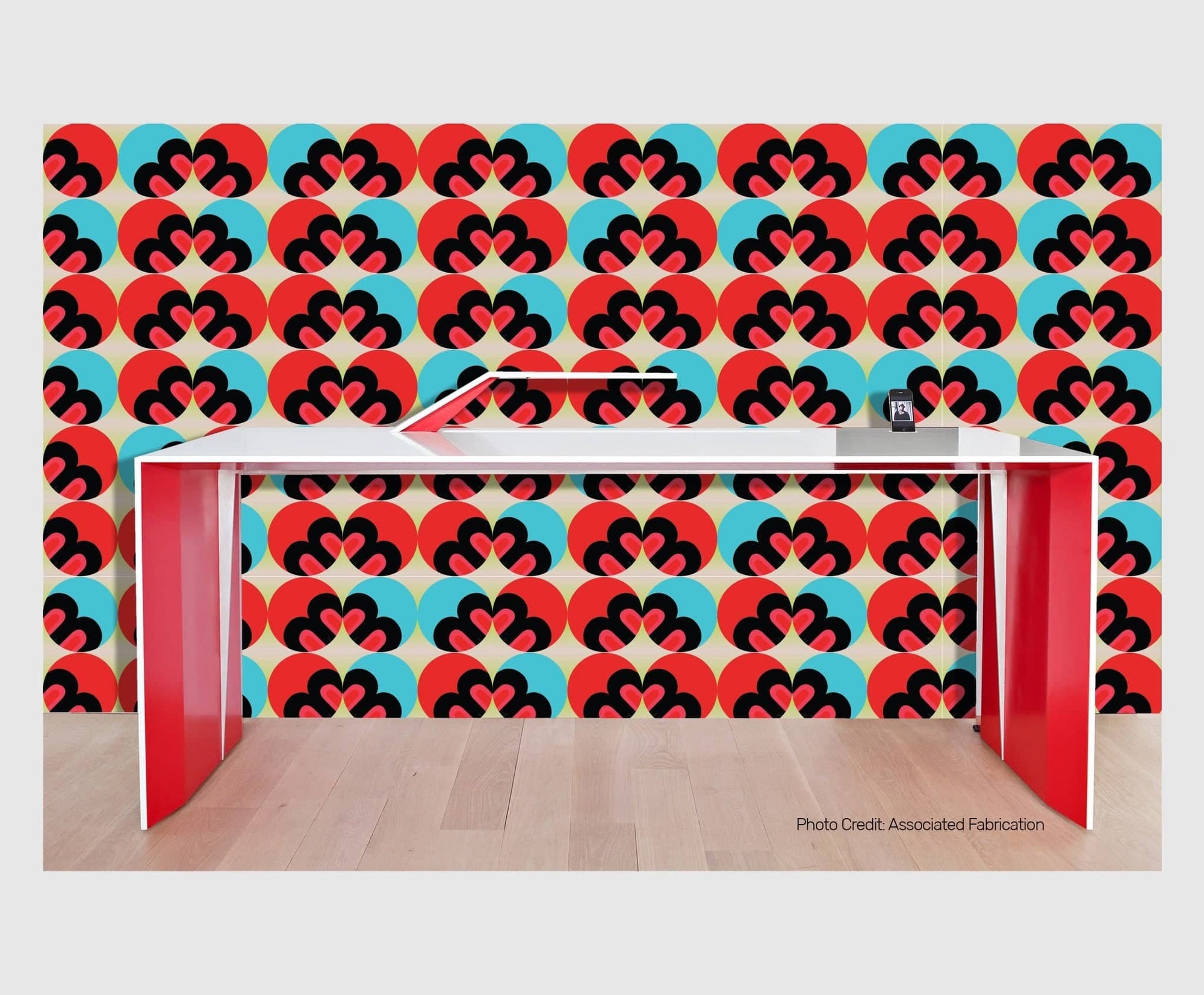 So Fine Luxurious Wallpaper - Neural Pinball Traffic - Red/Blue #Valentine - Far From Timid