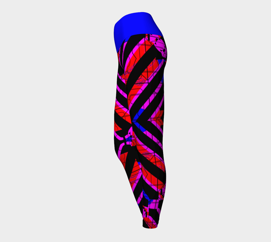 Strobe Electric Yoga Leggings - Far From Timid