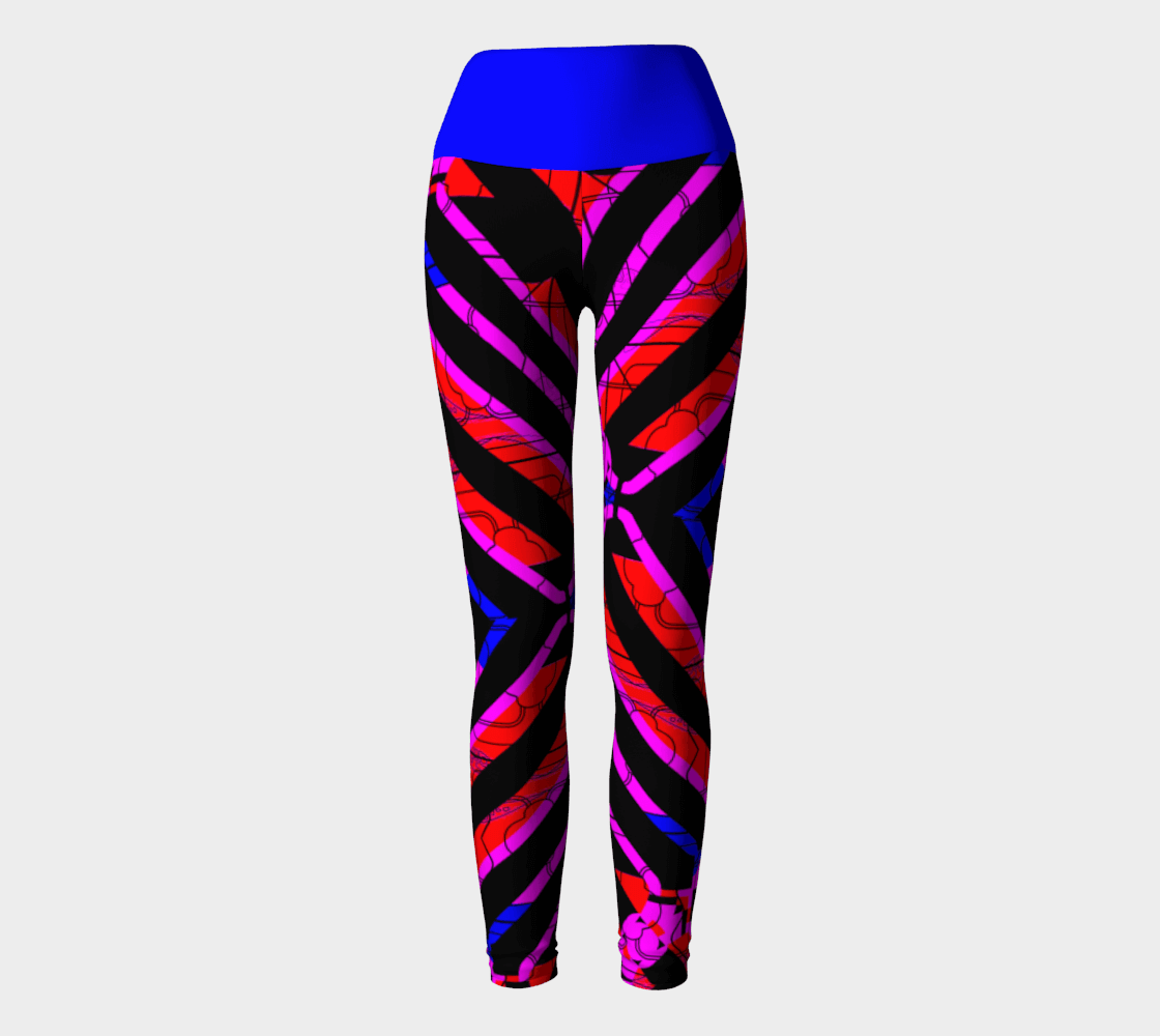 Strobe Electric Yoga Leggings - Far From Timid