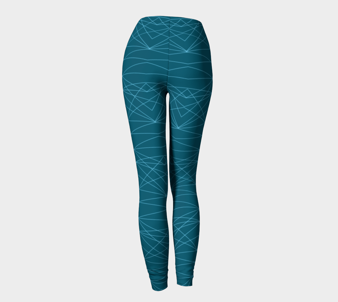 Outlaw Eco Leggings - Deep Turquoise - Far From Timid